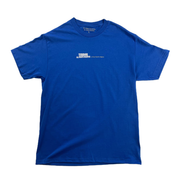 Fear Based Religion T-Shirt (Blue)